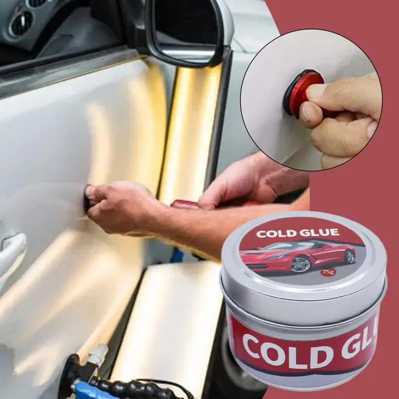 75g/100g Effective Vehicle Dent Puller Glue Car Body Repair Glue Cold Glue Dent Repair Compact Adhesive Repair Tool