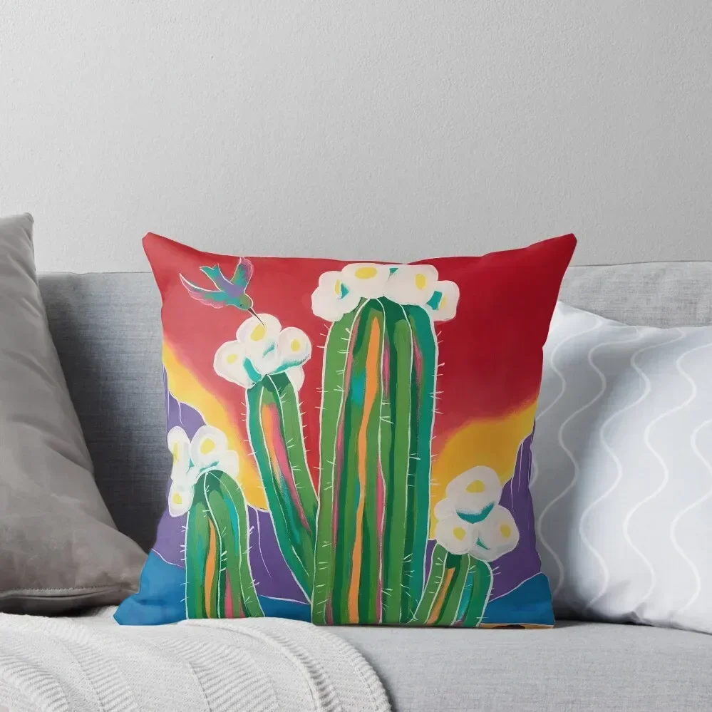 

Saguaro Blooms Throw Pillow Couch Pillows Luxury Sofa Cushions Cushion Cover Luxury Cushion Cover pillow