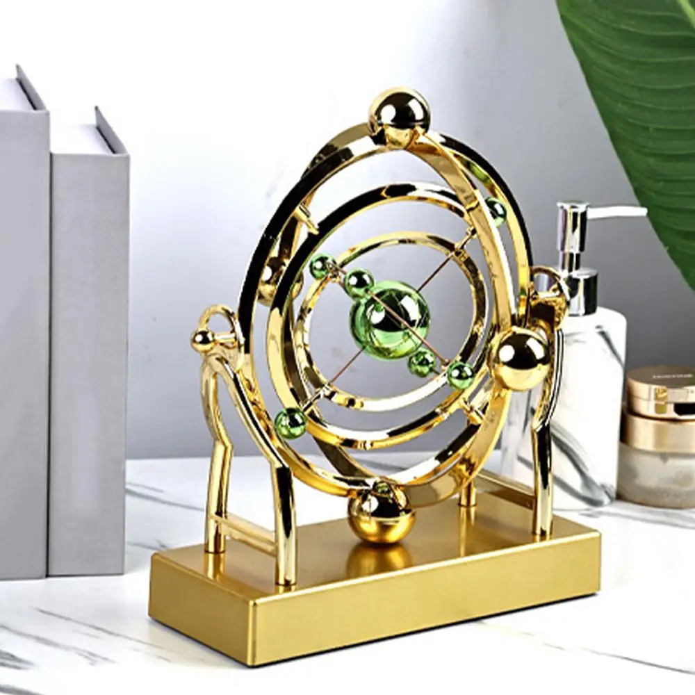 Rotation Perpetual Motion Newton Pendulum Balance Ball Rotating Magnetic Wobbler Earth Perpetual Motion Machine Desktop Ornament view 2