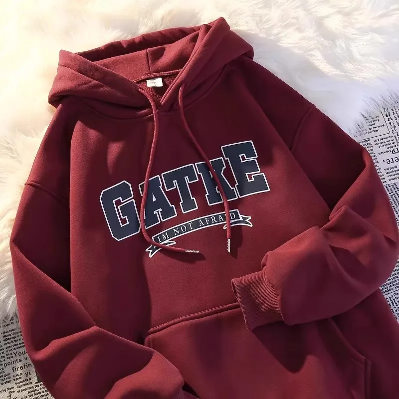 

Extra Large 300 Pounds Hong Kong Style Casual Heavyweight Hoodie Unisex Autumn Winter New Loose Versatile Jacket Sweatshirt