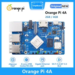 Orange Pi 4A Allwinner T527 RISC-V Octa-core-processor Board 2GB/4GB LPDDR4/4X 2TOPS NPU