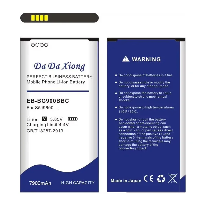 DaDaXiong 7900MAh EB-BG900BBC Li-ion Pin Điện Thoại Dành Cho Samsung Galaxy Samsung Galaxy S5 I9600 G910L/910S/910K/g9006V/G9008V/G9009D/G900