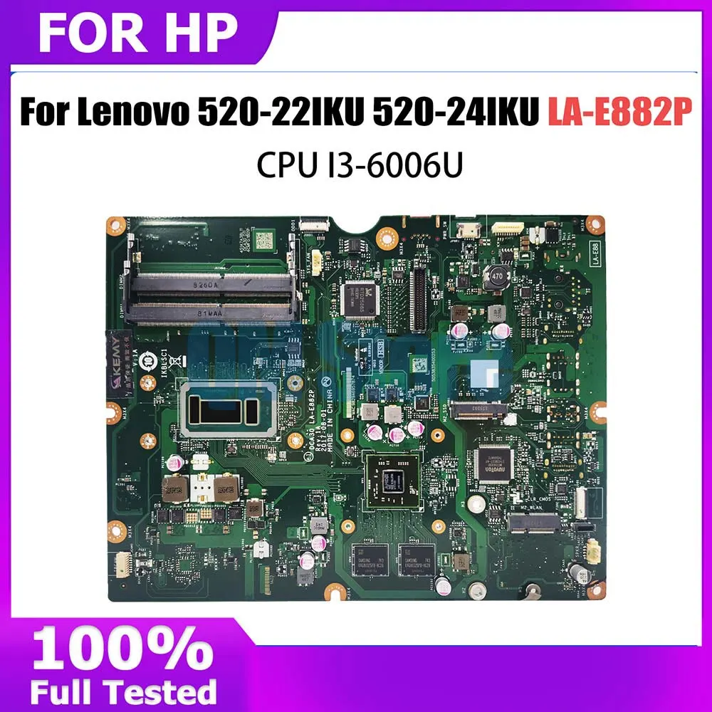 

LA-E882P FRU 01LM511 с i3-6006U CPU для Lenovo AIO 520-22IKU 520-24IKU материнская плата все-в-одном 100% ТЕСТ ОК