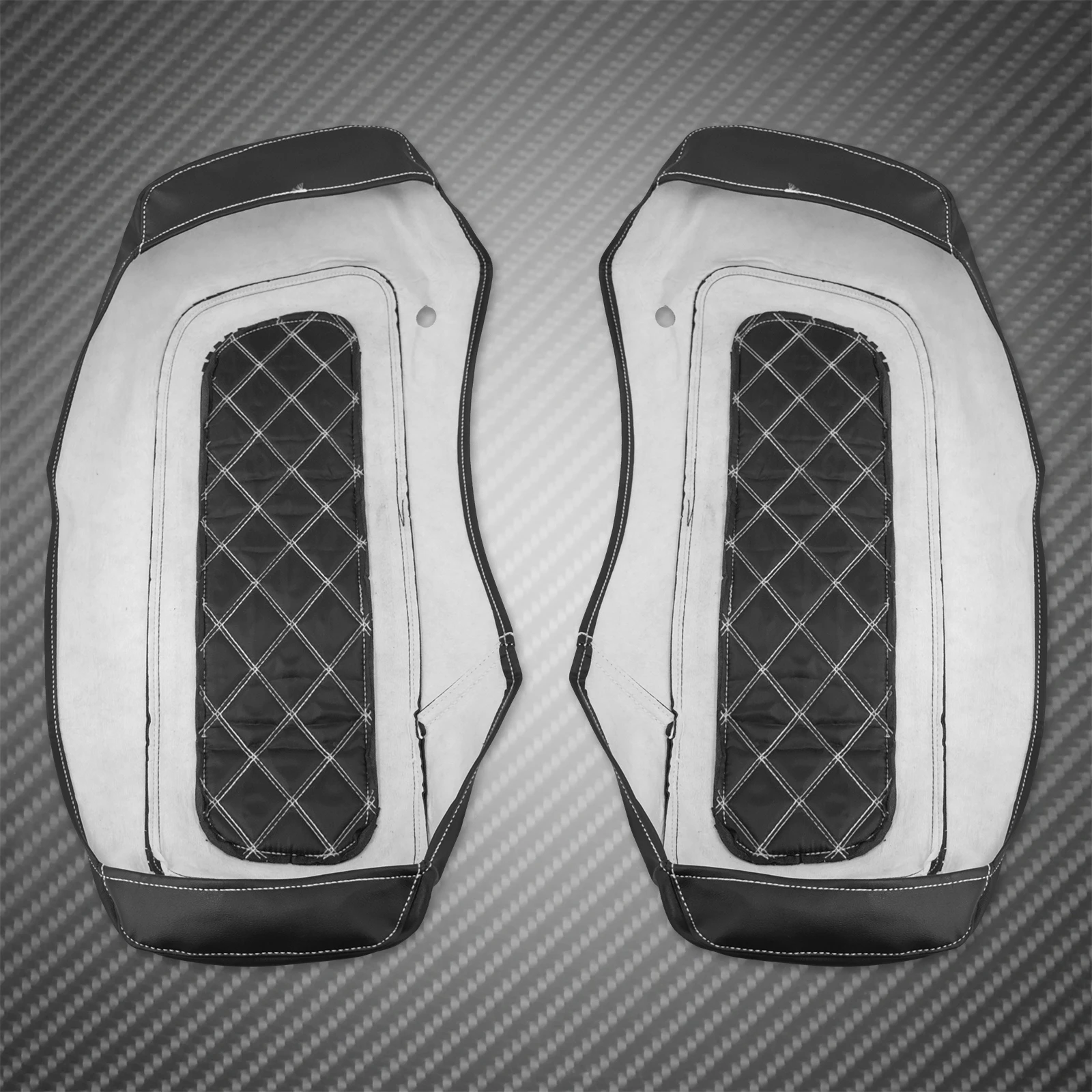 Motorcycle Hard Saddlebag Lid Cover Hard Side Bag Waterproof for Harley Road King Street Glide CVO Electra Glide FLHR 14-2024