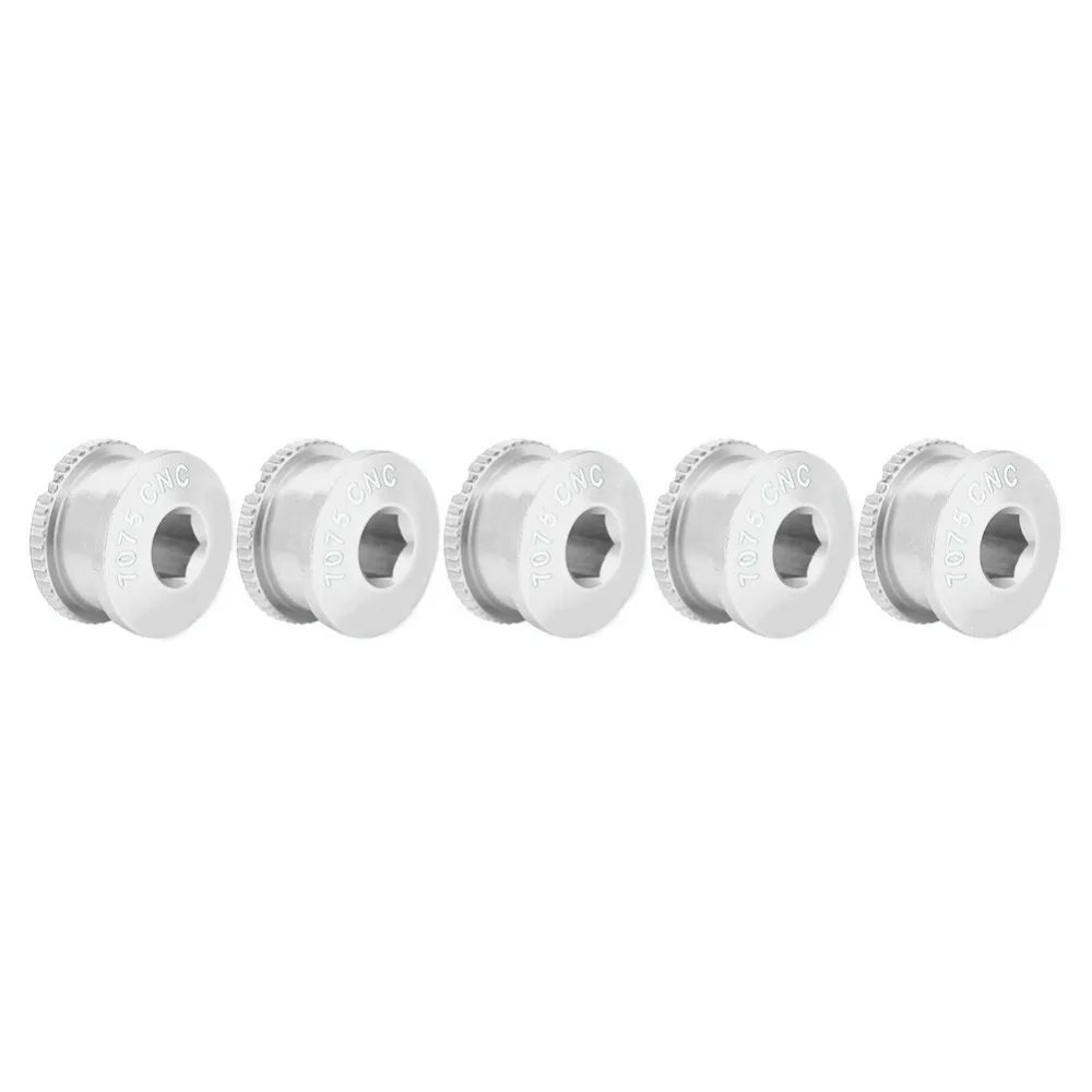 

5 Pairs 7075 Aluminum Alloy Chainwheel Screws Single Chainring Easy To Install Bike Crank Bolts Lightweight Bike Crankset Screws