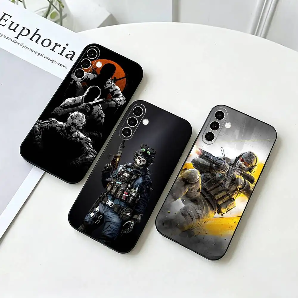 Game C-Call Of Duty Phone Case For Samsung Galaxy A73,A72,A71,A70,A53,A52,A51,Others Soft Black Cover