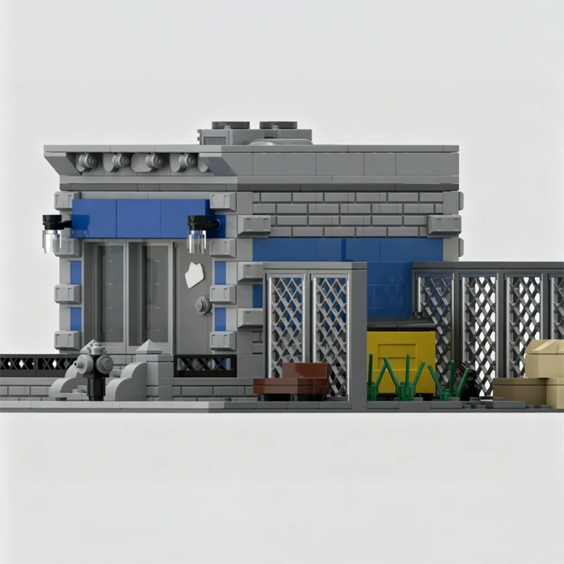 City Street Shop And Alley Architecture Model Custom Building Blocks DIY Assembly Educational Toy Popular Gift For Collectors