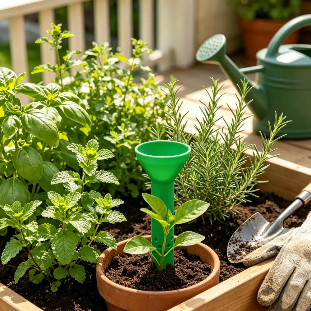 Narrow Mouth Watering Funnel Plant Irrigation Funnel for Precise Watering Planter Insert Tool for Indoor Outdoor Potted for Pots