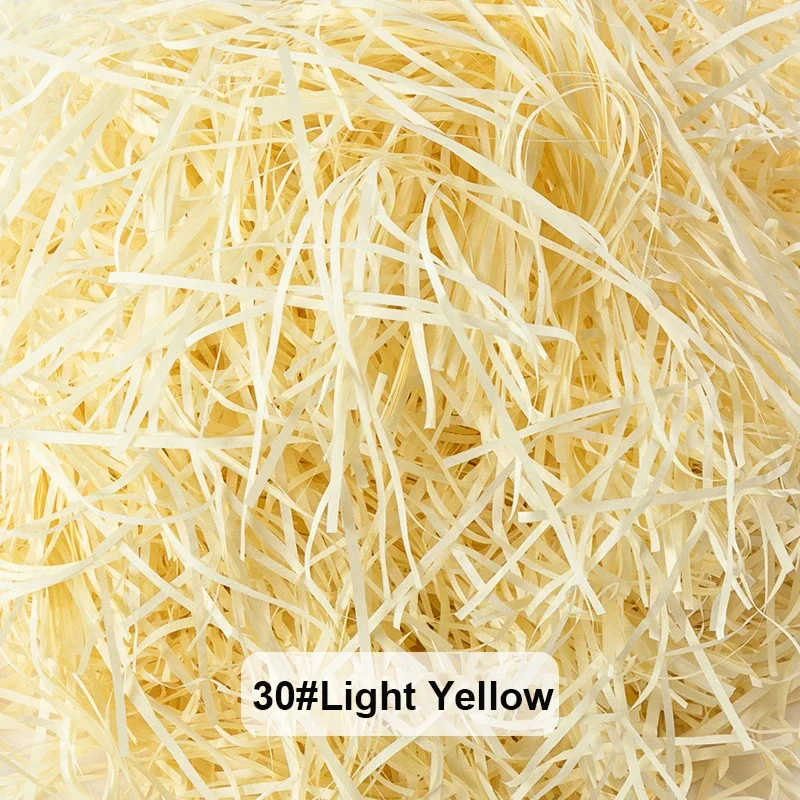 100–20 g mehrfarbiges Bastpapier, Schredder und Strähnen, geschreddertes Knister-Konfetti für DIY-Geschenkbox-Verpackung und Korbfüllung