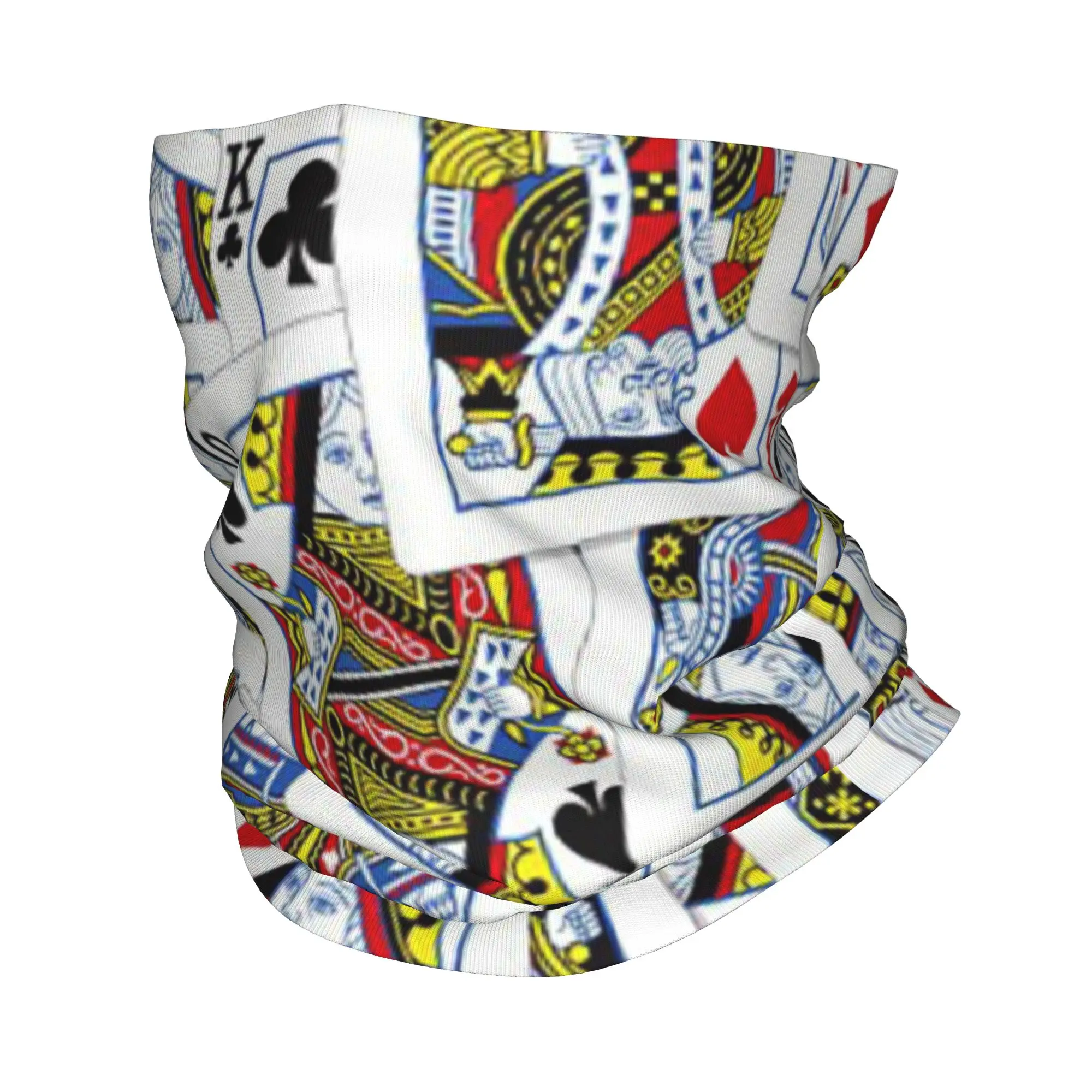 

Playing Cards Design Bandana Neck Cover Printed Mask Scarf Multi-use Headband Running For Men Women Adult