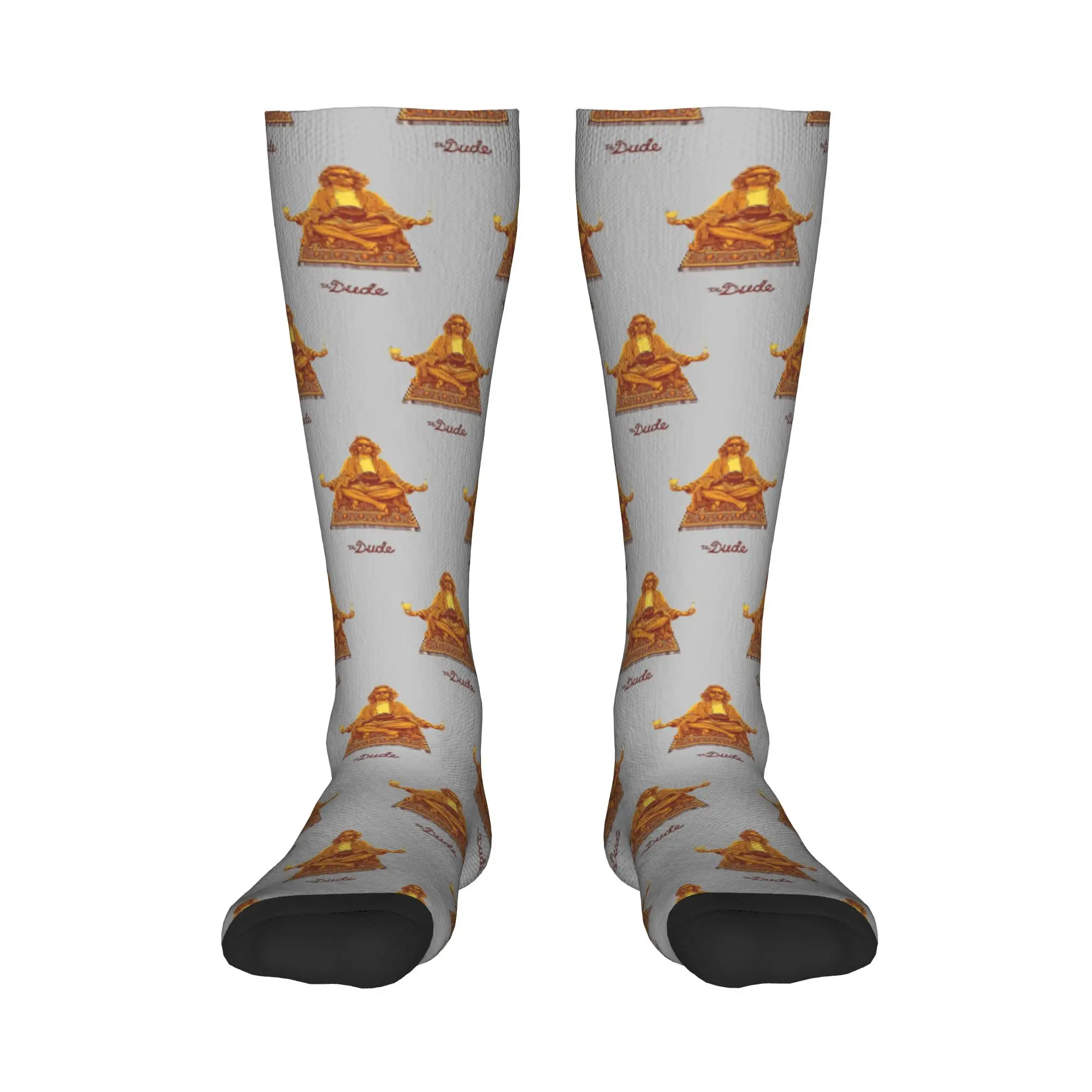 

All Seasons Crew Stockings The Dude Budha The Big Lebowski Socks Harajuku Funny Hip Hop Long Socks Accessories for Men Women