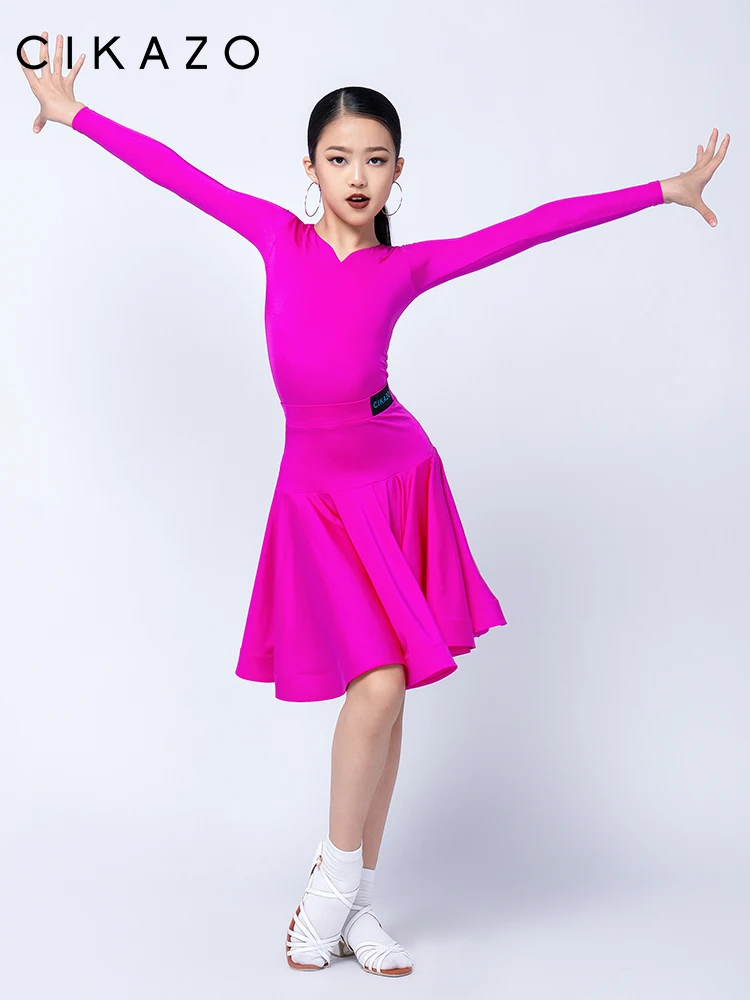 Girls' Latin Dance Split Competition Peach Heart Collar National Standard Grading Fishbone Regulations Uniform