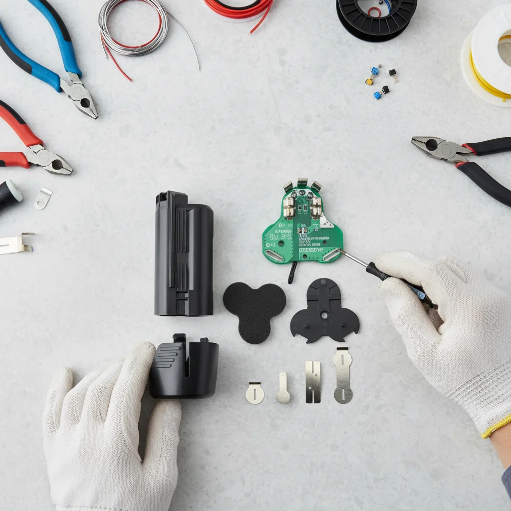 

BAT411 BAT420 Li-ion Battery Plastic Case Box PCB Charging Protection Board Battery Screw Shell Tools Parts