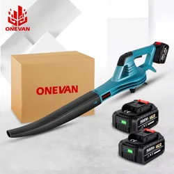 ONEVAN-電動リーフブロワー,ガーデンツール,マキタ18vバッテリー,46000rpm,4500w,6ギア