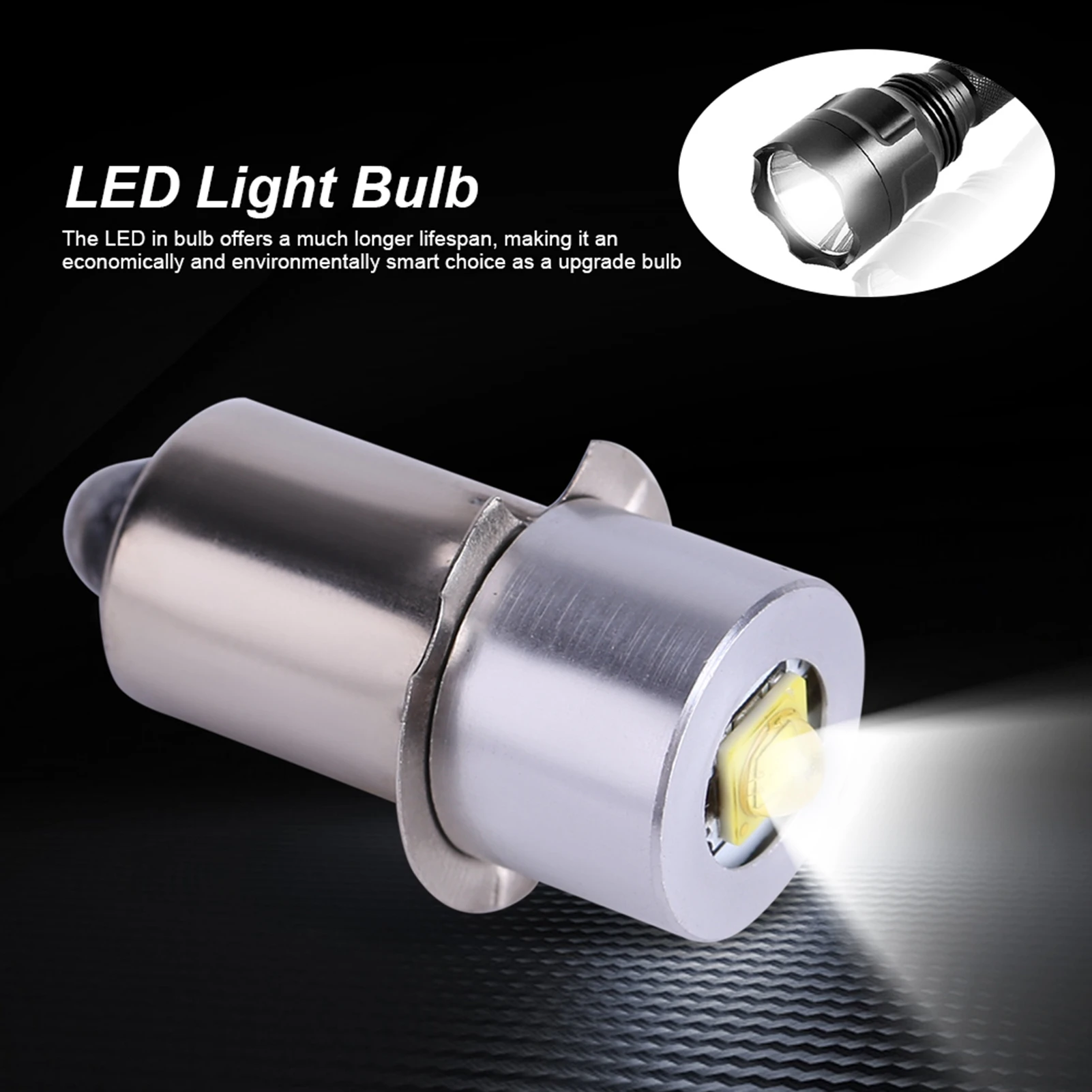 

3W 6‑24V P13.5S Flashlight Replacement Bulb High Bright LED Emergency Work Light Lamp Flashlight Replacement Bulb Torches