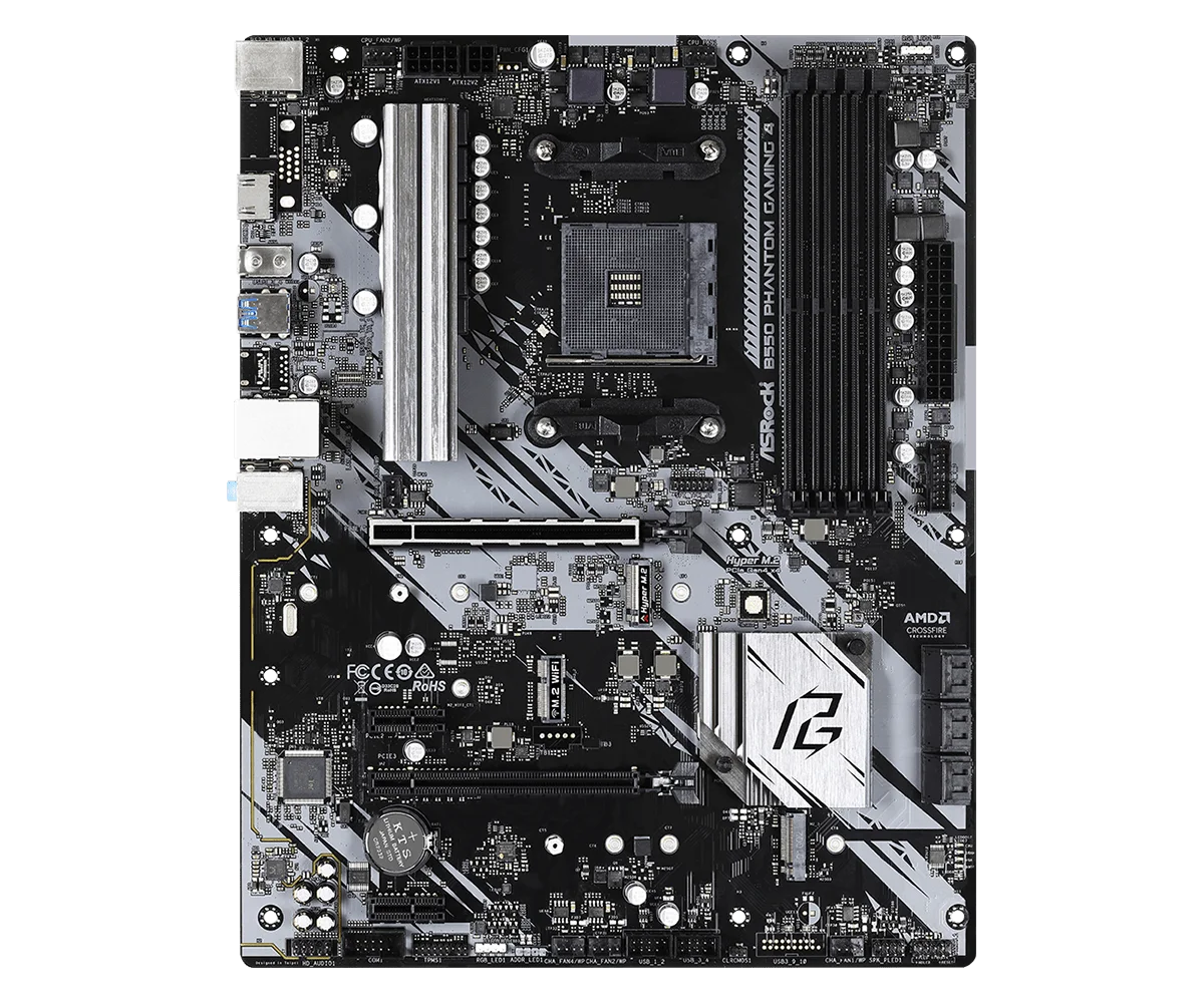 

ASROCK B550 PHANTOM GAMING 4 AMD AM4 материнская плата для процессоров Ryzen 9 5950X, 7 5800X3D, 5700X, 5 5500, 3700X, оперативная память DDR4, SATA3, M.2, ATX