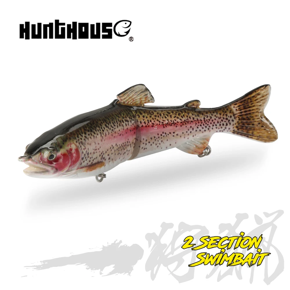 

hunthouse Muskie Musky pike lures laser jointed lure 185mm 65g wobblers 2 Section Swimbait brand Fishing Lures Artificial Bait