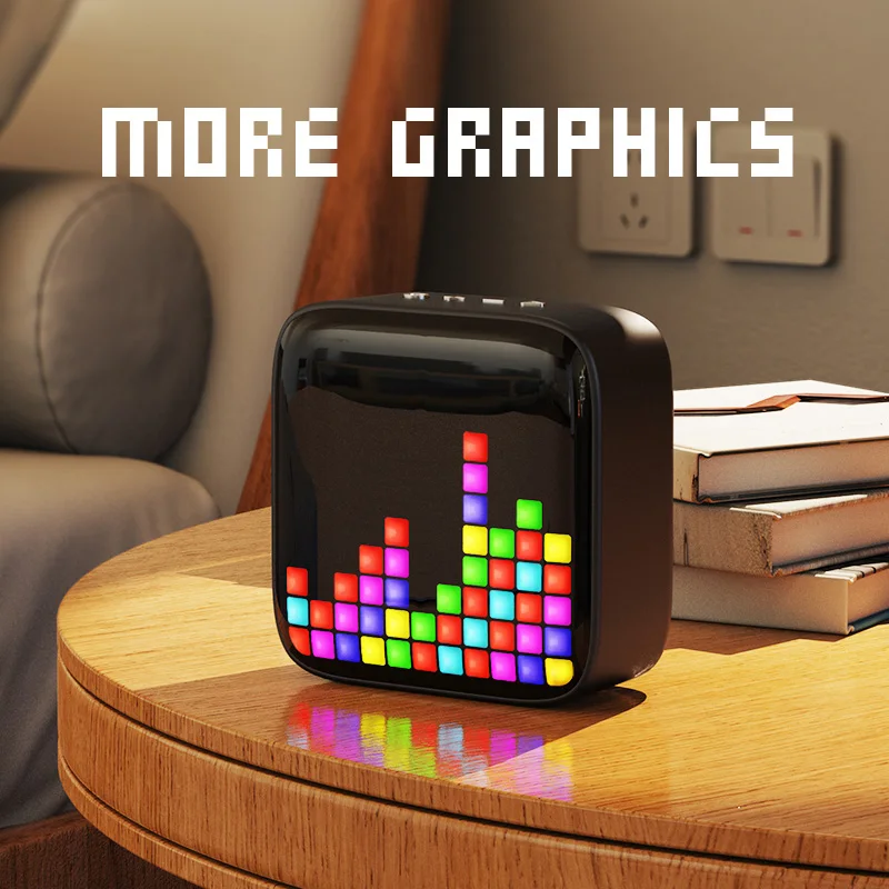 Divoom Bluetooth speaker, pixel alarm clock speaker, small speaker, desktop computer, wireless small speaker