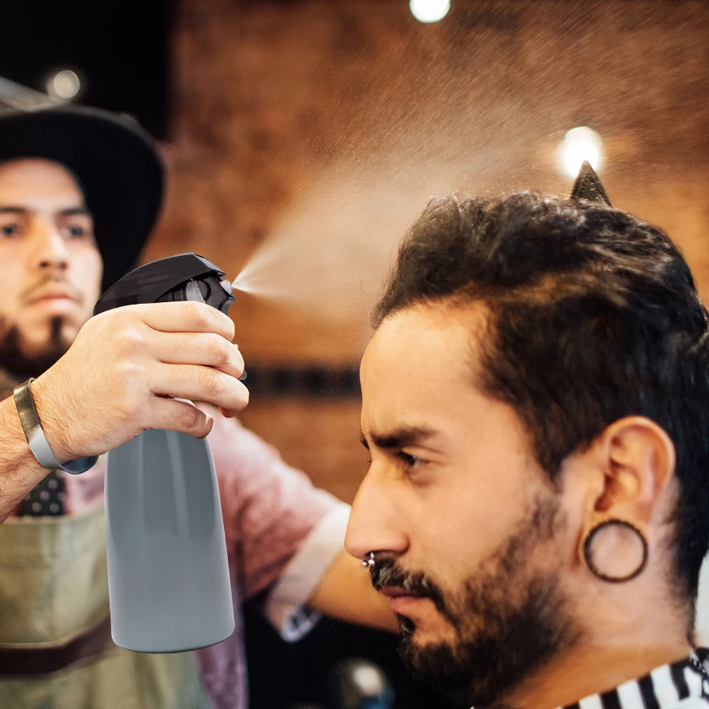 Afbeelding 6: Kappersspuitfles Hervulbare flessen met kogellagers Continue mist Gieter Salon Kapper Watersproeier Gereedschap