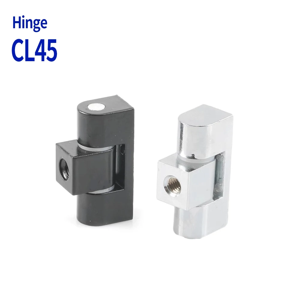Bisagra CL222 L45 para caja de distribución, armario de control, armario de alimentación, bisagra F45 de aleación de zinc negro brillante