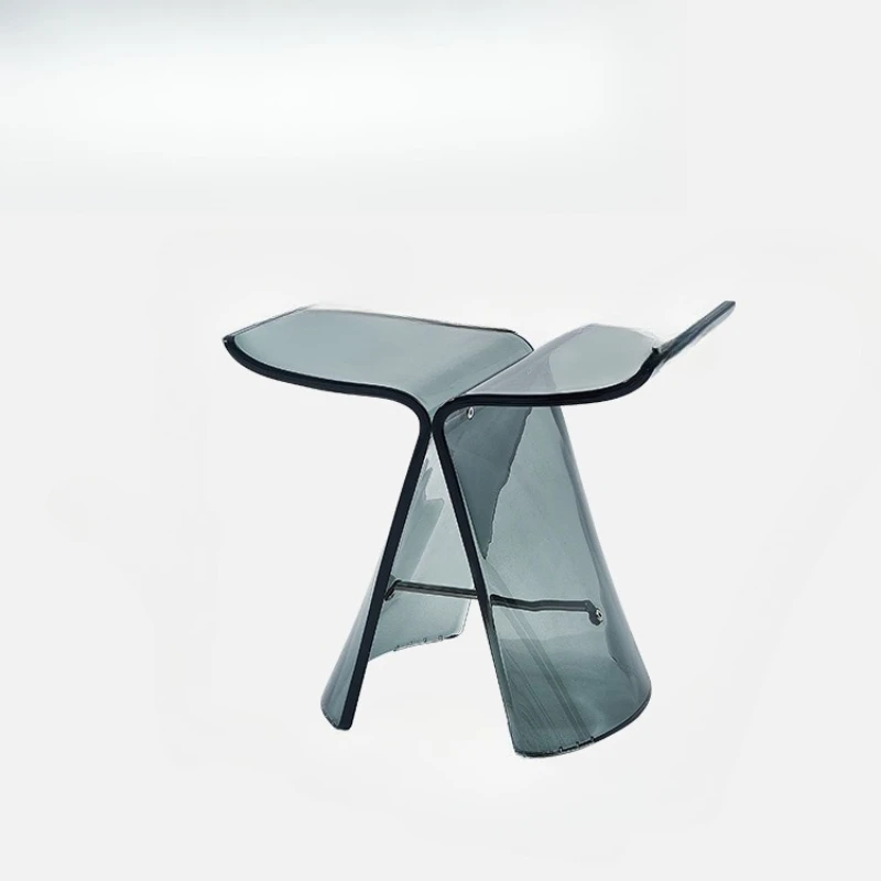 

Lazy space Japanese wabi wind butterfly stool home stool Internet celebrity designer makeup living room transparent