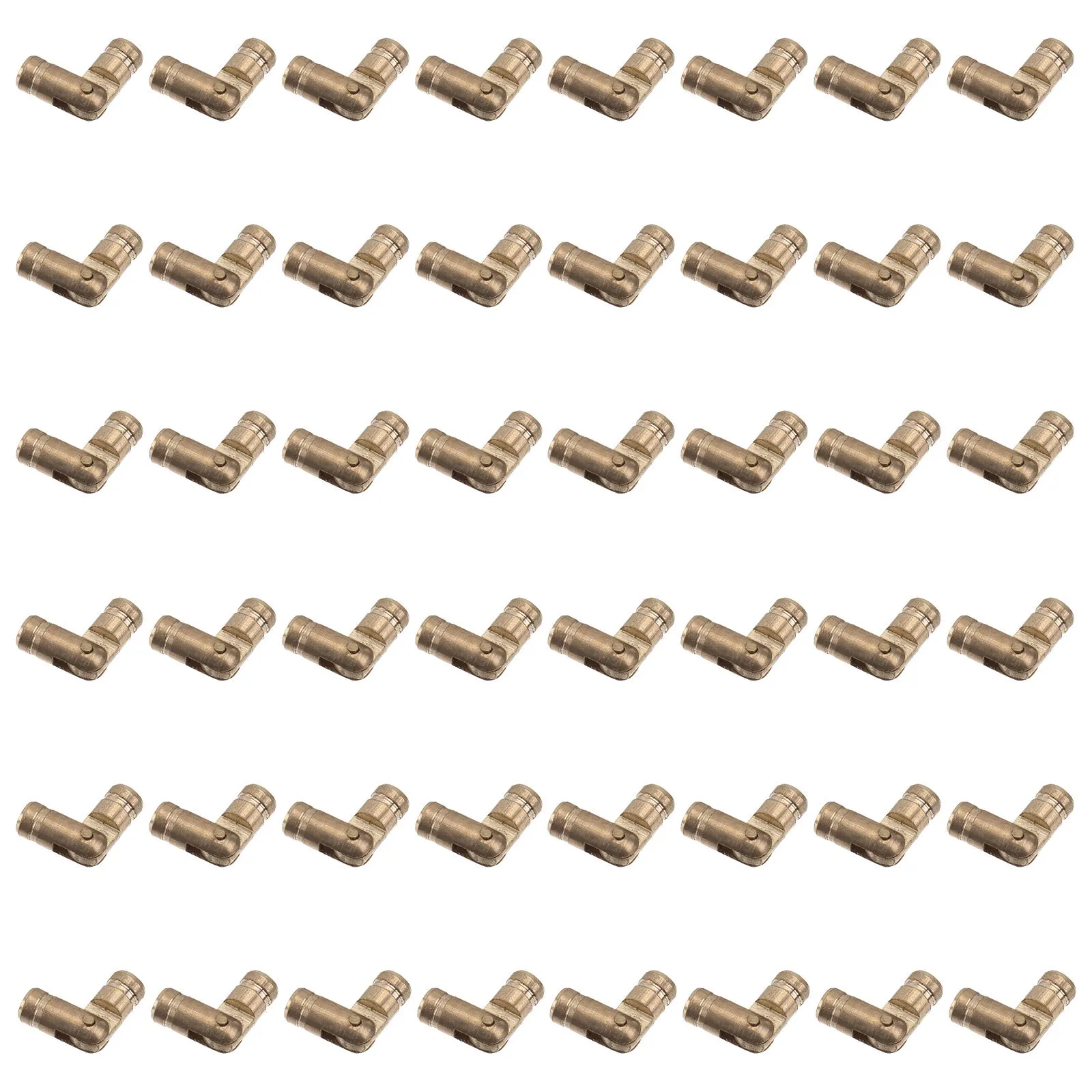 

50pcs 4X20Mm Brass Hinge Self-Closing Spring Hinge For Jewelry Box Case Automatic Closing Copper Hinges Box Hardware