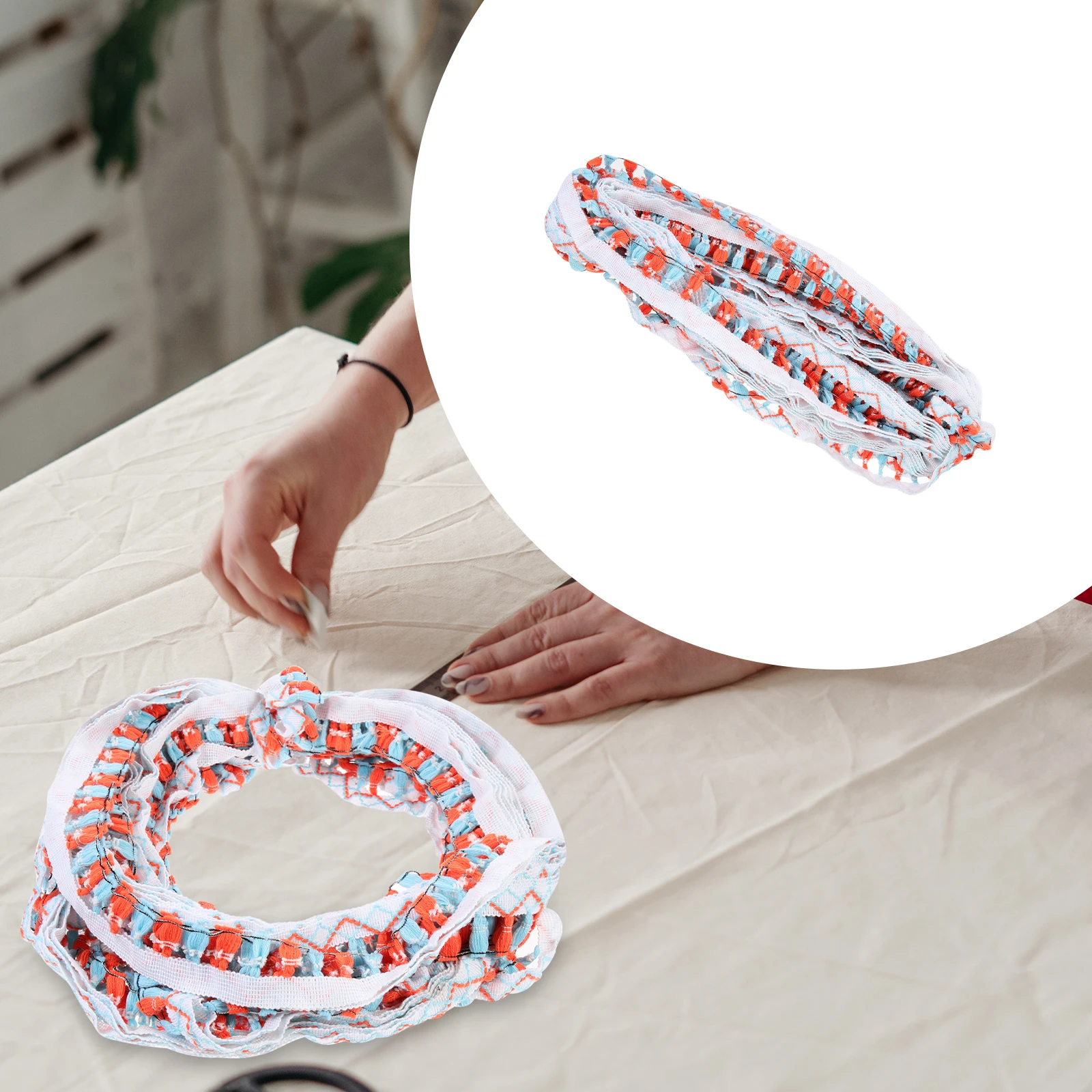 

1 рулон, кружевная бейка с зубчатой кисточкой, декоративная лента с вышивкой для одежды, юбки, рукоделие, шитье, одежда ручной работы