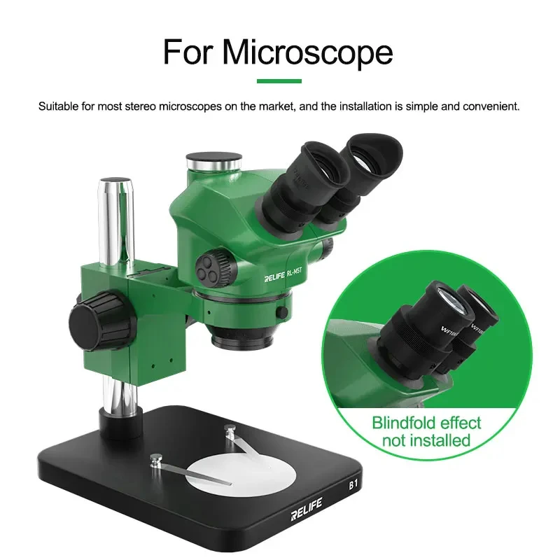 RELIFE M-26 Industrial Microscope 3D Rubber Eyepiece Cover for Most Stereo Microscopes, Eye Protection and Strong Light Blocking