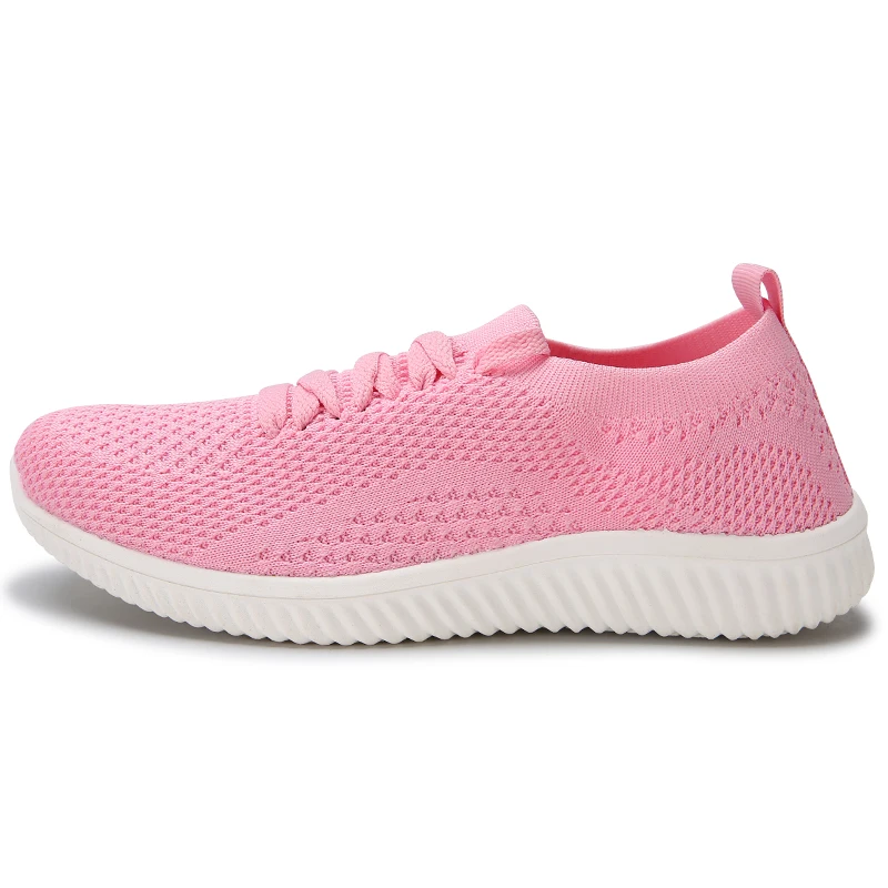 

2025 Running Summer Tennis Women Casual Shoes Breathable Walking Mesh Lace Up Flat Shoes Sneakers Women