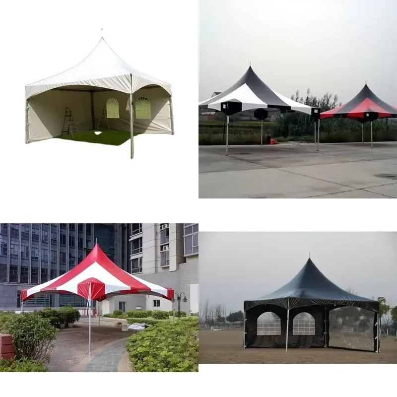 Outdoor Aluminum Gazebo Canopy Sun Shelter Tent Easy Assembly Customizable for Exhibition Camping Patio