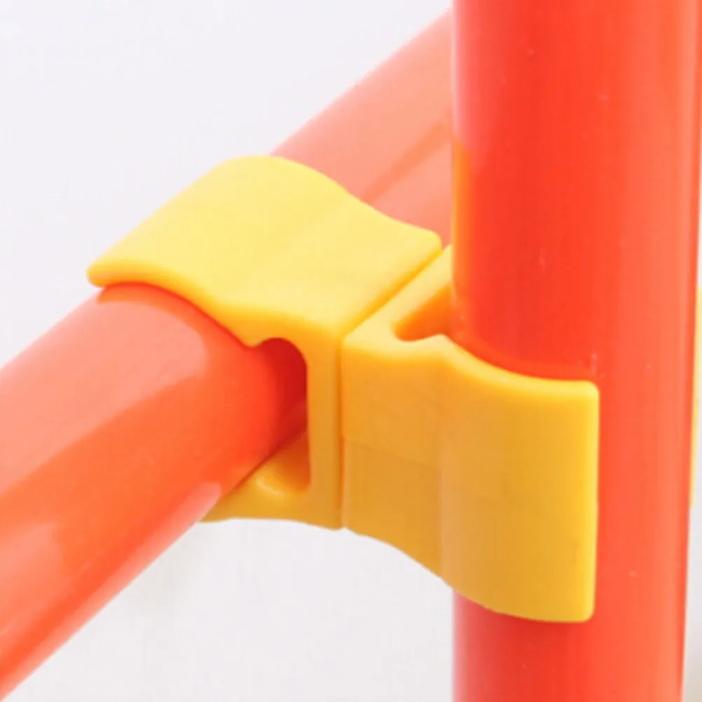 10Pcs Football Sign Rod Buckle Soccer Training Pole Buckles Adjustable Sports Agility Training Equipment Rod Buckle for Sports