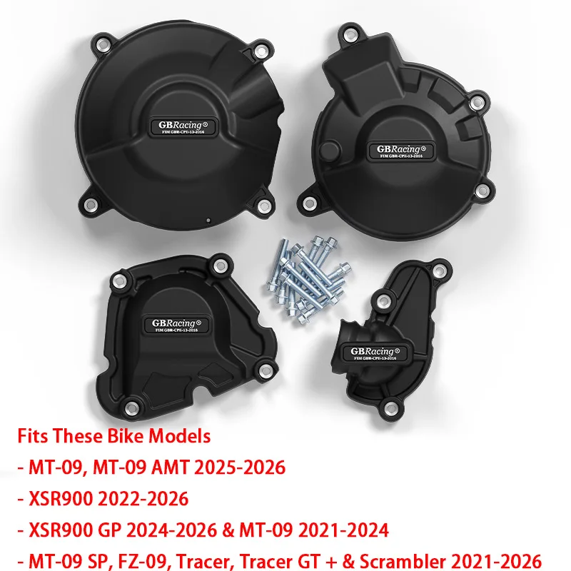 FZ09 Motorrad-Motorschutzabdeckung für MT-09 2021 2022 2023 2024 2025 2026 FZ-09 XSR900 R9 TRACER 9 GT