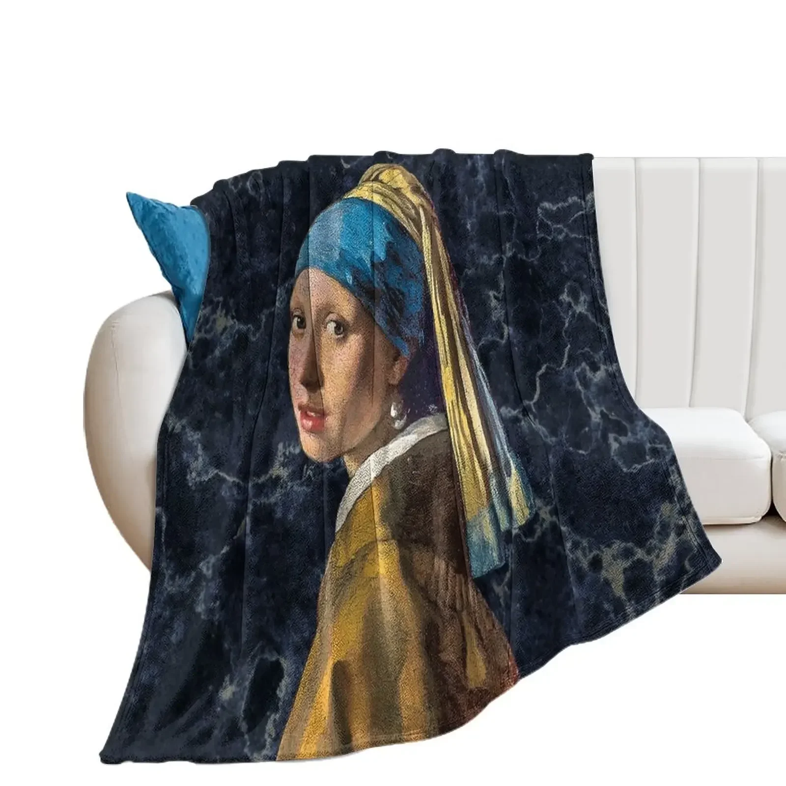 Girl with a pearl earring Throw Blanket Blankets For Baby Warm Soft Beds Blankets