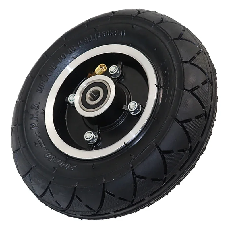 Pneu Scooter elétrico com roda Hub, liga de alumínio pneu pneumático, 8 em, 200x50 Inflação Veículo