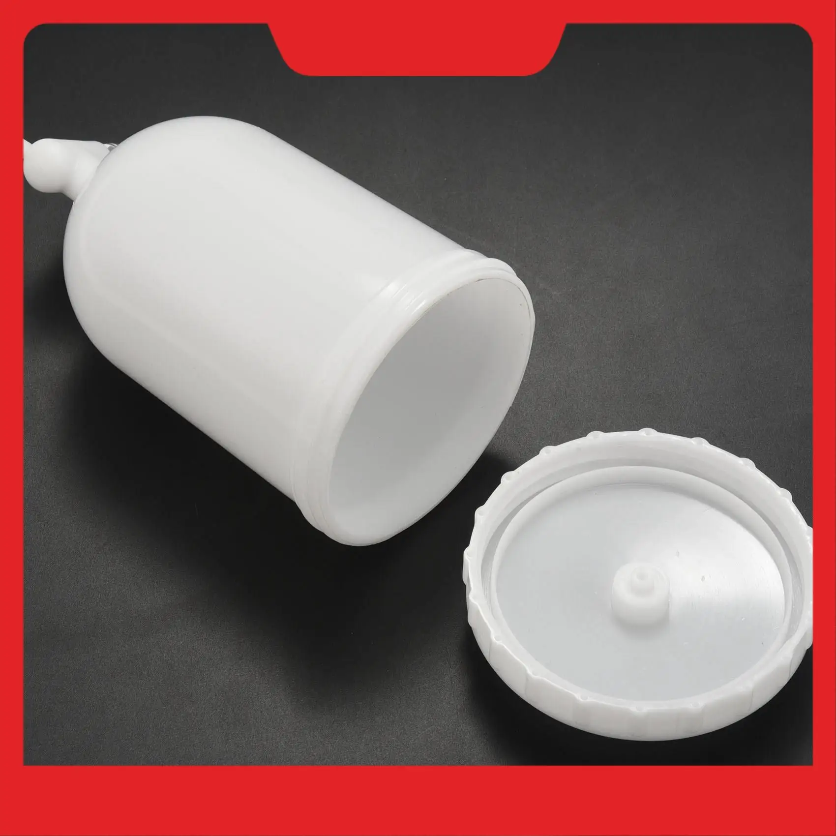 

Spray-Gun Pot, 400Ml Plastic Side Feed Plastic Paint Cup Paint Spray-Gun Cup Replacement Pot Fast Mover For Spray-Gun