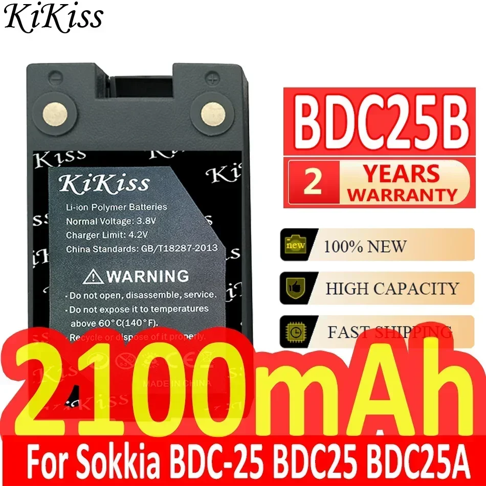 

KiKiss Battery 2100mAh BDC25B For Sokkia BDC-25 BDC25 BDC25A Digital