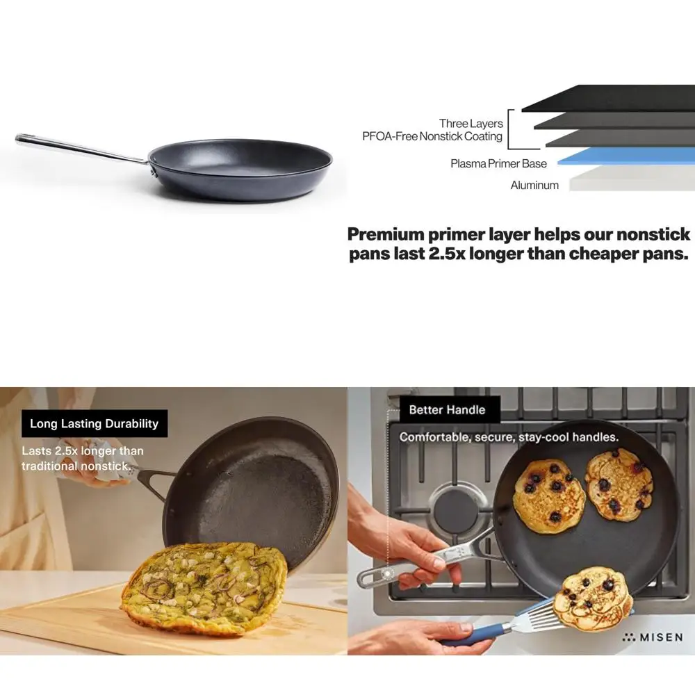 

Nonstick Premium Skillet - PFOA-Free Coating - Perfect for Omelettes, Eggs, Induction Cooking - Durable and Ideal for Everyday U