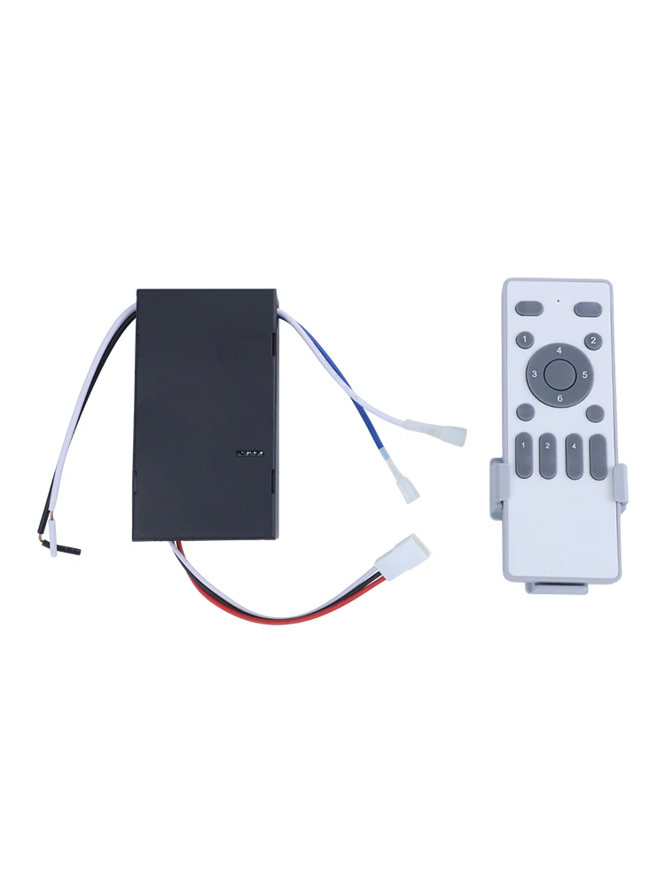 Remote Control Receiver for Ceiling Fan Light with Frequency Conversion Timer Switch and Six Fan Speeds for Comfortable Use