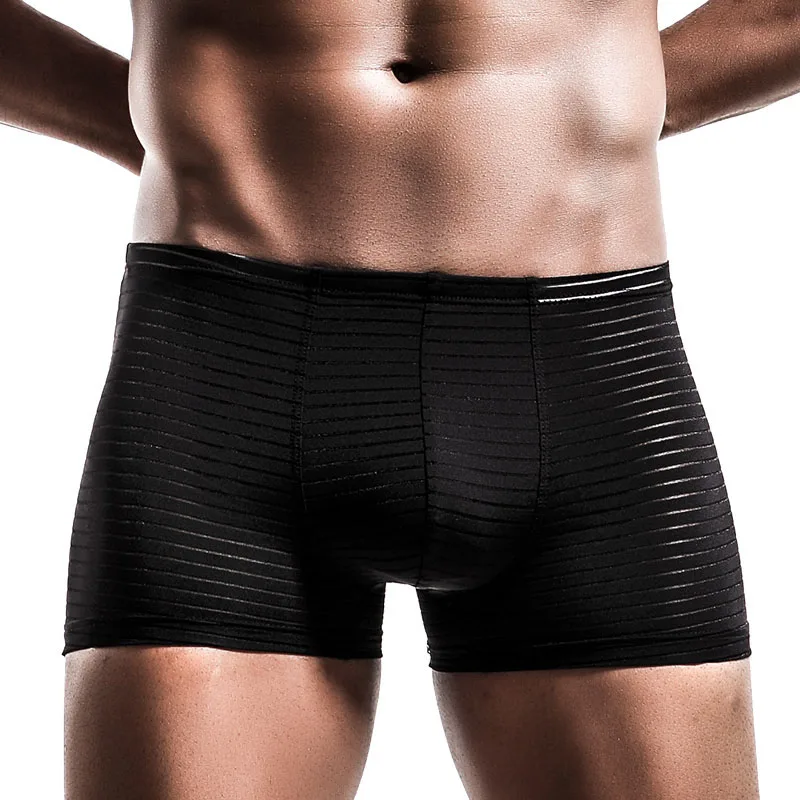 Mens Total Support Pouch Boxer Briefs Mesh Comfortable Cooling Moisture Wicking Underwear Breathable Elastic waistband Underpant