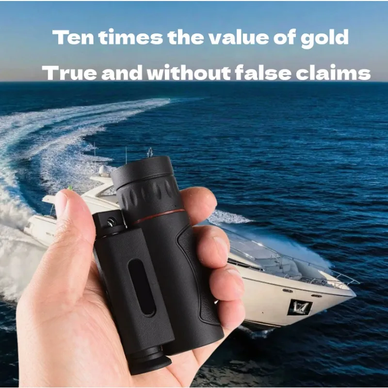 Telescopio Monocular Láser Infrarrojo 8X21 HD Portátil con Soporte para Teléfono y Trípode, Telescopio para Campismo al Aire Libre