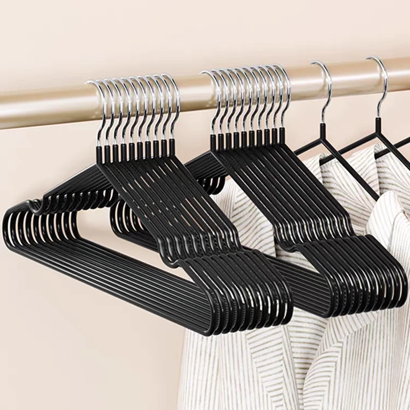 

Metal Suit Coat Hangers Rubber Non-Slip Non Marking Clothes Hangers for Heavy Clothes, Coats & Pants Closet Organization