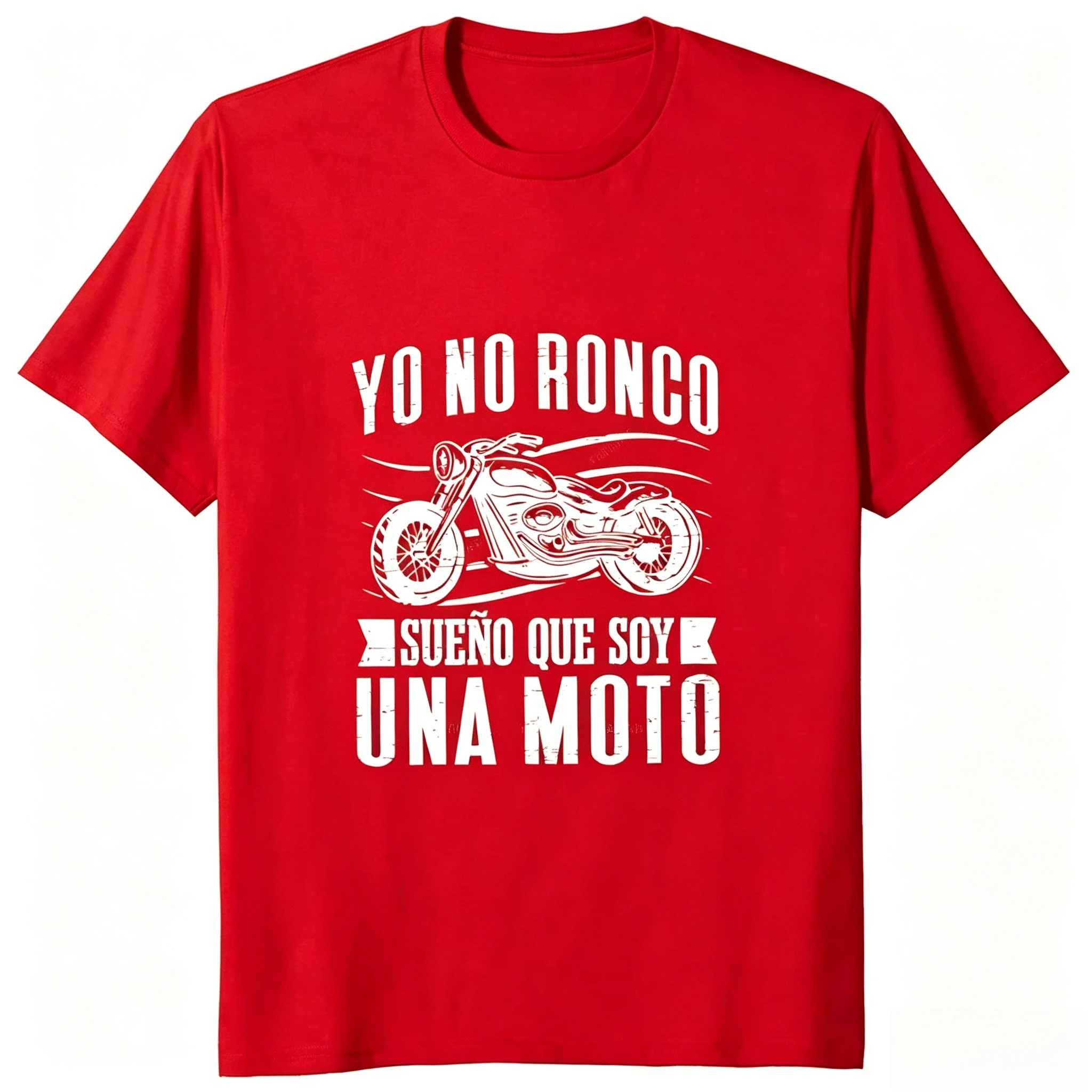 Nouveau T-shirt de motard avec messages drôles en espagnol, cadeau pour papa et petit ami, col rond, décontracté et doux