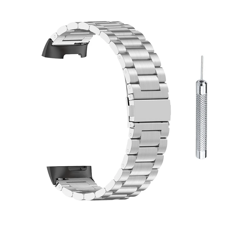 Bracelet de montre à dégagement rapide, bracelet en métal, Fitbit-Charge 5, bracelet intelligent