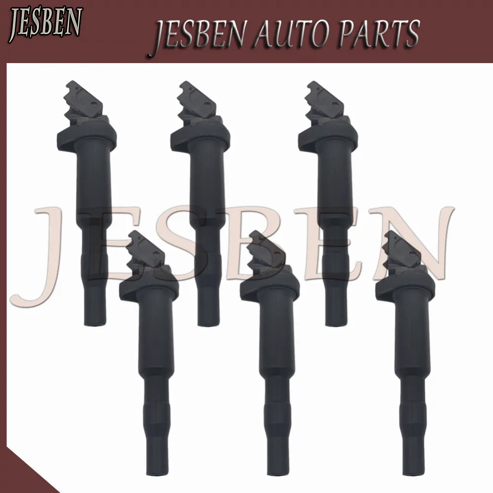 6PCS 5970.64 Ignition Coil For CITROEN BERLINGO C3 C4 Grand Picasso C5 DS3 DS4 1.4 1.6 MINI CLUBMAN Cooper R55 R56 R57 R60