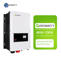 Us Version Growatt Solar Inverter SPF DVM 12000t 10000t 8000t 5000t Split Phase 120/240v off Grid Inverter 5kw 8kw 10kw 12kw