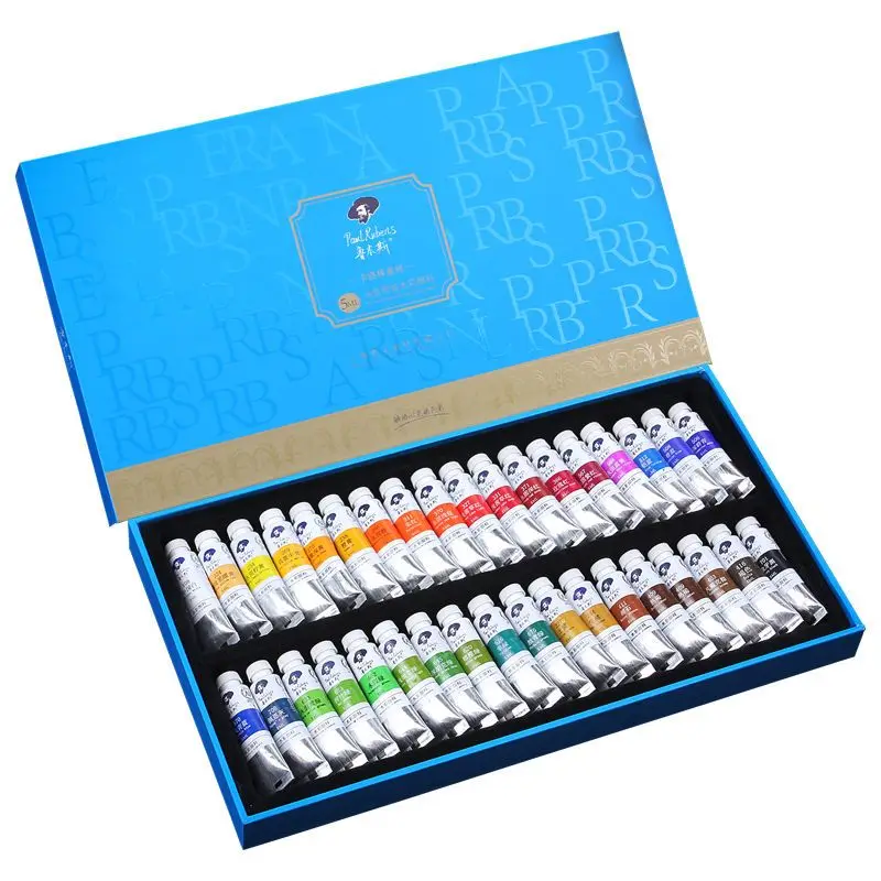 Paul Rubens 5ml 18 Colors Watercolor Paints Tube Set Water Color Paint Pigment for Beginner Drawing Art Supplies