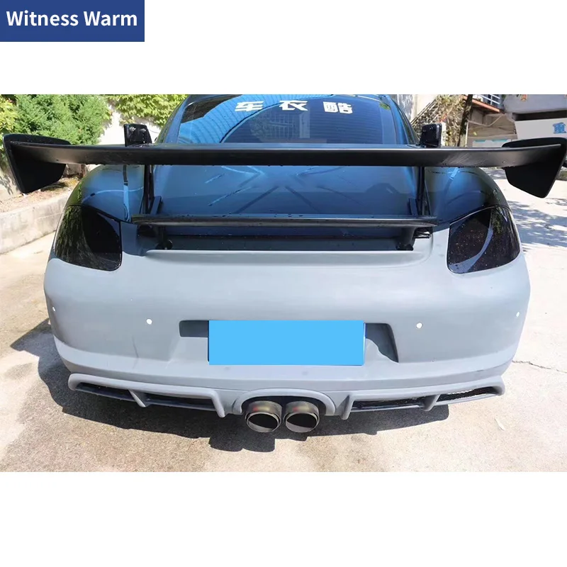 For Porsche Cayman Boxster 987 987.1 GT4 Style FRP Carbon Front Bumper Lip Rear Bumper Side Skirts Body Kit 05-08