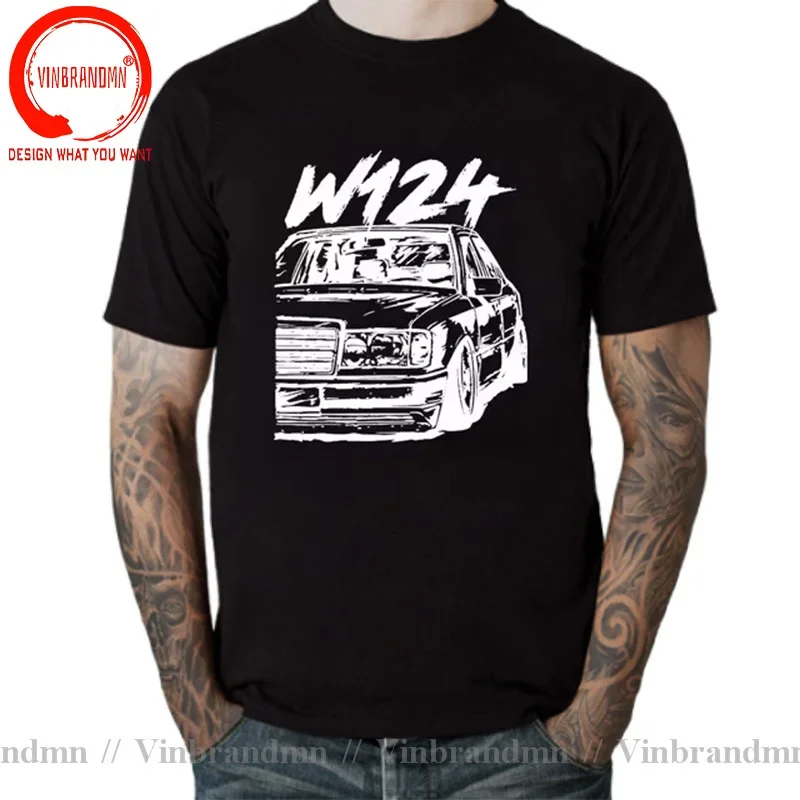 Fashion Vintage W124 Drive The Classic T shirts Success Business Man Old Classical W124 Enthusiast Tuning Lover T-Shirt