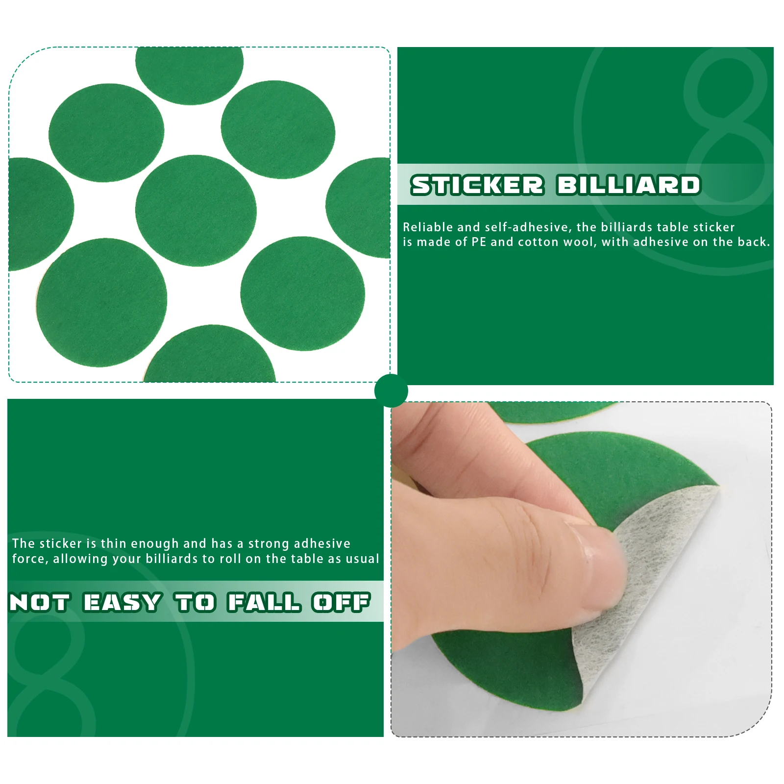 Billiard Patch Stickers Billiard Cloth Repair Table Cloth Snookers Patch Precision Snookers Marker Dots Pool Table Felt