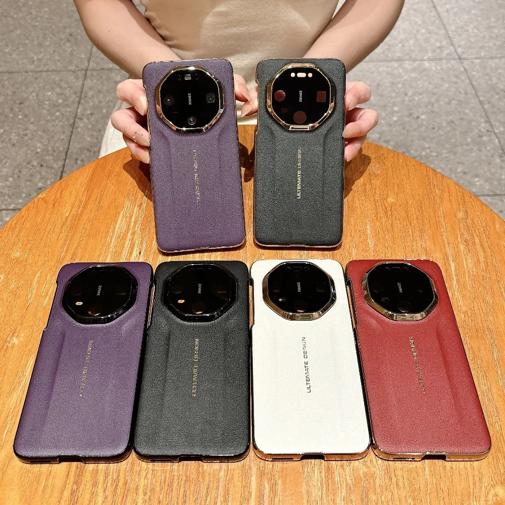 

Ретро-чехол из однотонной кожи для Huawei Mate 80 Pro Max/Mate 80RS 60 70 Pro+ с защитной крышкой